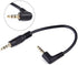 beler 0.4ft 10cm Right Angle 3.5mm Male to Male Aux Audio Cable