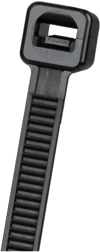 Klein Tools 450-200 Cable Ties, 100-Piece Heavy Duty Nylon Zip Ties, 50-Pound Tensile Strength, 7.75-Inch, Black