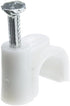 CableWholesale RG6 Cable-Clip, White, 100 Pieces per Bag