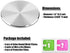 SALEX Phone Metal Plates 4 Pack for Magnetic Car Mount, Clear Silver Round 3M Adhesive Discs Without Holes