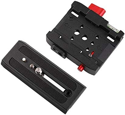 Wondalu Professional Aluminum Alloy Rapid Connect Adapter Mount, Quick Release Shoe Plate for DSLR Camera Tripod Monopod