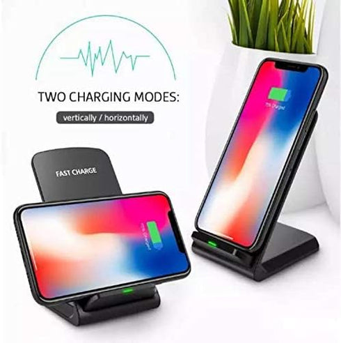 BoxWave Wireless QuickCharge Stand for Oppo A9 2020, No Cord; Charge Your Phone with Ease! Jet Black