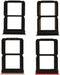Generic for 10pcs/lot Dual SIM Card Tray Holder Replacement for 6 A6000 Black