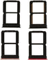 Generic for 10pcs/lot Dual SIM Card Tray Holder Replacement for 6 A6000 Black