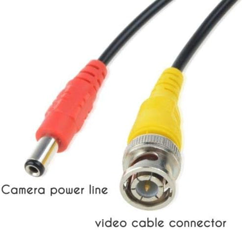 GreatPowerDirect 65ft Video Power BNC Cable Cord Lead Wires for Zosi CCTV DVR Security Cameras