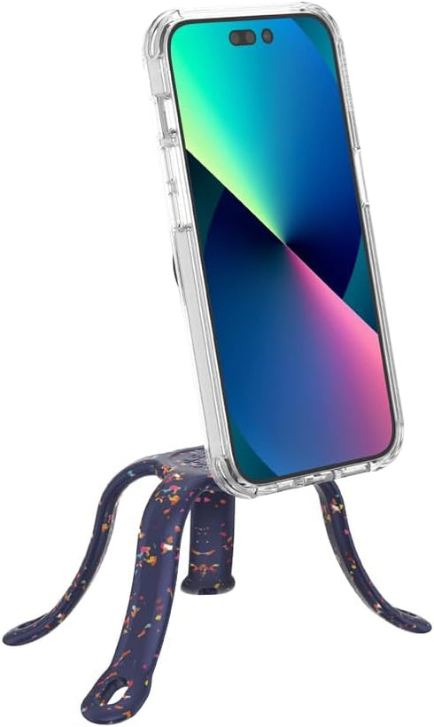 PopSockets Flexible Phone Mount & Stand, Phone Tripod Mount, Universal Device Mount - Circus Regrind French Navy