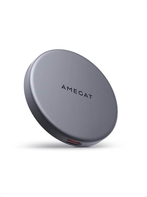 Magnetic Wireless Charger (MagFusion Aura), Qi2 Certified 15W Ultra-Fast Charging Pad with 5ft Cable for iPhone