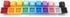 OEM Profile Blank Keycaps PBT Rainbow Mixed Colors 1U R4 Keycap for MX Switches Mechanical Keyboard, 20pcs