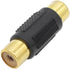 RCA Adapter, 6pcs RCA Female to Female Couplers and 6pcs RCA Male to Male Couplers, Gold Plated for Speaker and