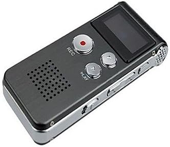 All U Want Steel 8GB Digital Voice Recorder 650Hr Dictaphone MP3 Player Telephone Recording -Gray
