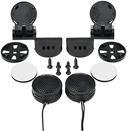 Timpano TPT-ST1 Dome Tweeter, 1 Inch Tweeter Set for Car Audio, Angle or Surface Mount Tweeters, 4 Ohm Soft Dome 150 Watts Max Power Tweeter for Pro Car Audio (Pair)