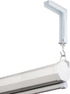 XuYelora 44 lbs(Color:White) Projector Screen Wall Mount L-Brackets, Adjustable Extension with Hook Universal Projector