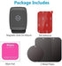 WixGear 2 Pack Universal Stick On Dashboard Magnetic Phone Car Mount for Cell Phones and Mini Tablets