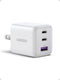 UGREEN 3-Port 30W USB C Charger, GaN II Compact iPhone Charger Fast Charging,