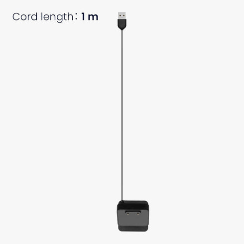 kwmobile Docking Station - Charging Charger Cable with Stand for Samsung Galaxy Fit 3 / Huawei Watch Fit 3 - Black