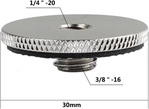 CAMVATE 1/4" Female to 3/8" Male Adapter for Camera Tripod and QR Plate - Model 0895