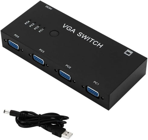 suckoo 4 Way VGA Video switcher 4 in 1 Out 1 in 4