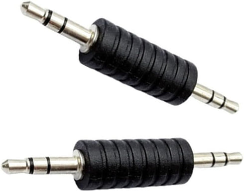 6 Pack 3.5mm Jack to 3.5mm Audio Male Adapter Connectors