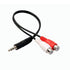 8 Inches 3.5mm Male to 2 RCA Female Jack Stereo Audio Y Cable Adapter for Smartphones, Tablets, MP3, Home Theater, HDTV, Gaming Consoles, Hi-Fi Systems and More(2 Pack)