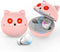Pink Wireless Earbuds, Bluetooth in Ear Headphone with Microphone, Noise Cancellation, Long Life Portable Charging Case