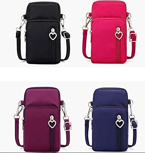 Women's Crossbody Phone Bag Purse Pouch Wristlet Wallet Case with Card Zip Pocket