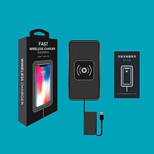 POLMXS 15W Fast Wireless Charger Car Charging Pad, Compatible with iPhone 11/12/14/15, Galaxy S21/S22/S23/S24