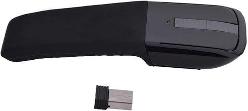 Dpofirs 2.4GHz Foldable Arc Touch Mouse, USB Receiver for Computer Notebook, Black