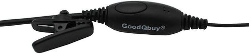 2Pcs G Shape Clip-Ear Walkie Talkie Headset Earpiece with Mic for Midland LXT118 GXT1000VP4 LXT500VP3
