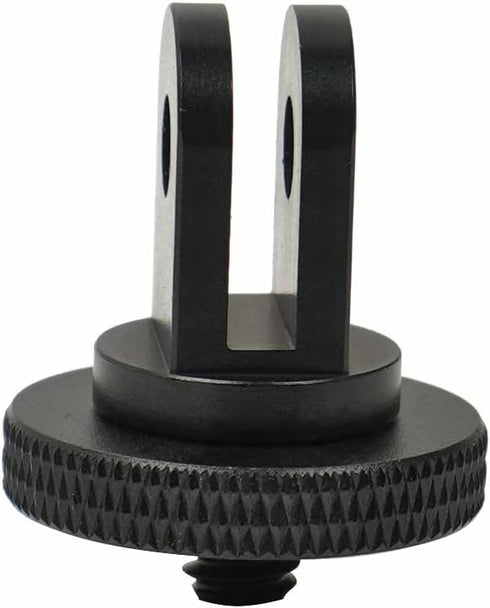 Mini Tripod Mount Adapter, Aluminum Alloy CNC 1/4 Screw Head for GoPro Hero 8 7 6 5, DJI, Sony, EKEN Camera Accessories