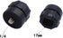 2 Pack 1/4 Screw to 17mm Ball Mount Base, Stand Interface Socket Joint for Tripod, DV Camera, Phone Holder