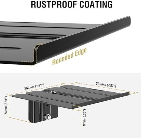 CondoMounts ZeboZap ZZSLSB1001 7 lbs 3-in 16-in DIY Detachable Gazebo Floating Shelf for Soundbar, Consoles | No