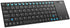 Rii K12+ Mini Wireless Keyboard with Touchpad Mouse, Stainless Steel Portable Wireless Keyboard with USB Receiver for