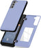 GOOSPERY Magnetic Door Bumper Case for Galaxy S21, Card Holder Wallet Case, Dual Layer Protective Cover (Lilac Purple)