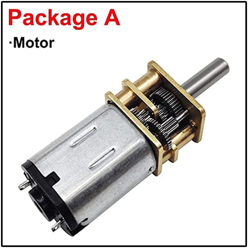 Generic N20 3V 6V 12V 15RPM-1000RPM 12v 60rpm, Package Nicro DC Gear Motor DC Support Reverse Rotation Electric Mini