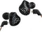 Dilvpoetry KZ ZST Dynamic Hybrid Dual Driver In-Ear Earphones, Black Without Mic