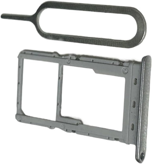 zhxchzhi 7 5G TMRV075G SIM Card Tray SD Card Tray Slot Holder+Pin Compatible with REVVL Parts Silver