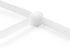 Fixson Multi-Purpose Nylon Zip Cable Ties - 100 Piece, 8-Inch Natural Color Tie-Wraps (45-LB Strength)
