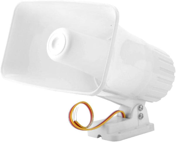 Tosuny Alarm Siren, 150 dB DC12V Dual Tone Wired Horn Speaker for Home Security, Gas Leakage, Infrared Alarm Equipment