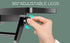 Bodur 3 PCS Top TV Monitor Shelf - Multifunctional Headboard Cable Box Holder , Ideal for Behind Computer, DVD Player