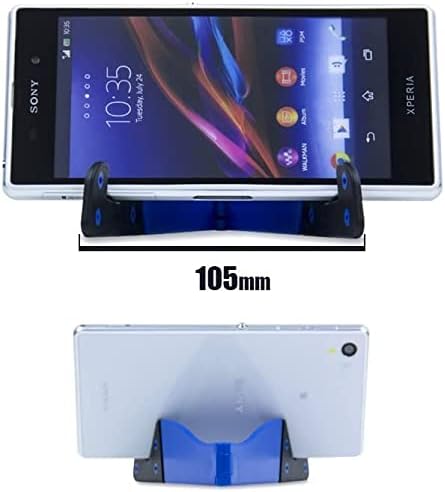 Smart Phone and Tablet Stand - Foldable Vertical and Horizontal Mount for iPhone, iPad, Samsung Galaxy, Blue
