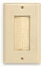 RiteAV Single Gang Wall Plate with Brush Bristles - Ivory, Now Fits Larger Cables