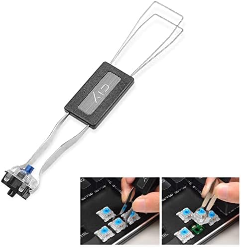 Granvela Switch Puller and Keycap Puller with 2 Brushes, Stainless Steel Tool for Mechanical Keyboard DIY