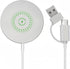 Generic 15W 2-in-1 Magnetic Wireless Charger, Ultra-Thin Charging Pad with USB-A & USB-C Cable, Fast Wireless Charging