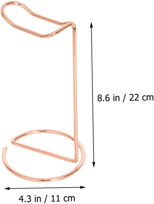 Headset Simple Headphone Stand, Desktop Speaker Stand Accessory, Earphone Supporting Hanger Iron Rose Gold