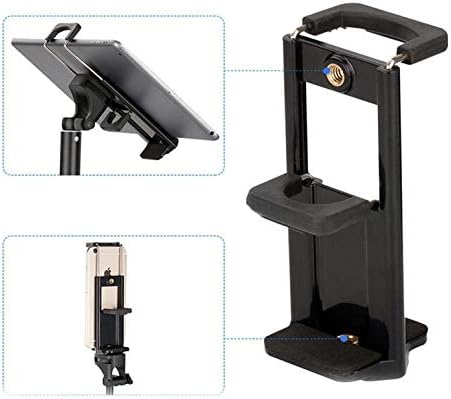 4-10 inch Phone and Tablet Tripod Mount with 1/4 inch Screw Thread for iPhone and Samsung Galaxy Tablets