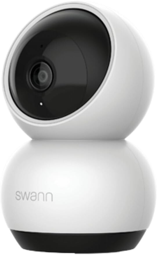 Swann EVO 2K Pan-Tilt Indoor Wi-Fi Security Camera: 2K HD video, plug-in, auto