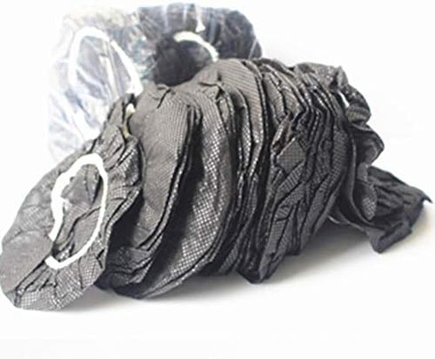 100 Pack Black Stretchable Headphone Ear Covers, Sanitary Non-Woven Headset Covers for Gaming Headphones