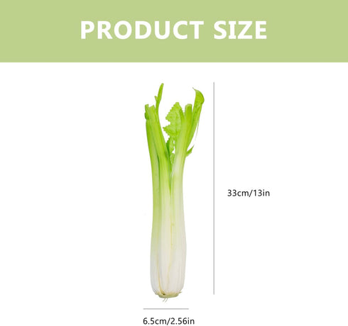 BESTOYARD Lifelike Fake Celery Model - PU Artificial Vegetable for Home Decor Photography Props and Display - Realistic
