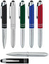 SyPen 3-in-1 Multi,6PK Stylus Pen with Light for Touchscreen Devices, Tablets, iPads, iPhones, Multi-Function