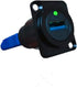 USB 3.0 D Panel Mount Solderless Connector, Female to Female Coupler Socket Pass Through Adapter, Speed 5Gbps